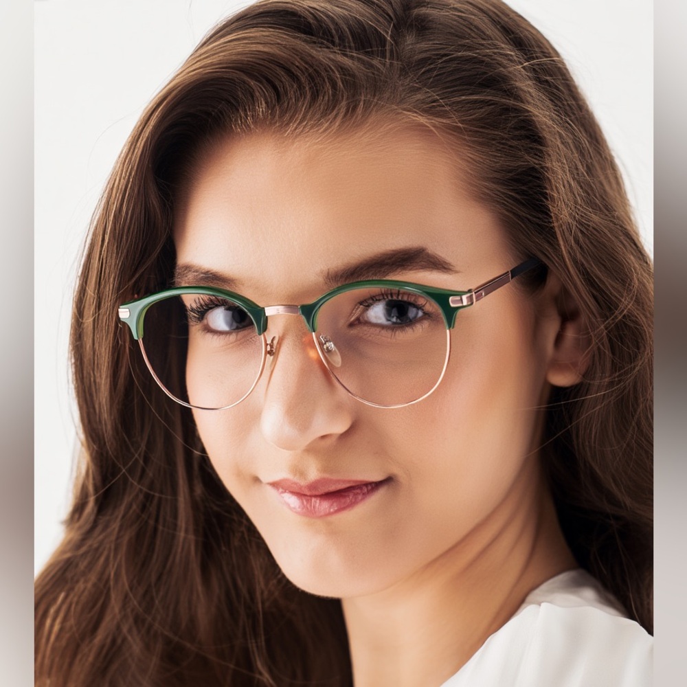 BONLOOK Bay II Emeraude 48-20-140 Prescription Glasses Incl Case